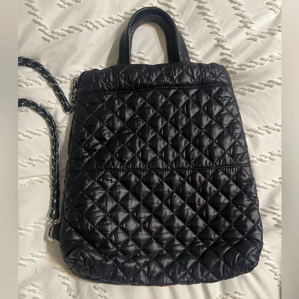 MZ Wallace Black Quilted Backpack - Picture 4 of 7